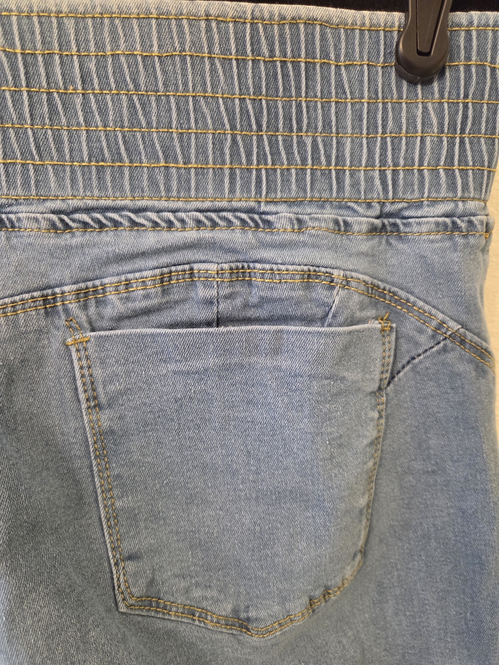 High-Rise Light Blue Flare Jeans for Women - Picture 5 of 7